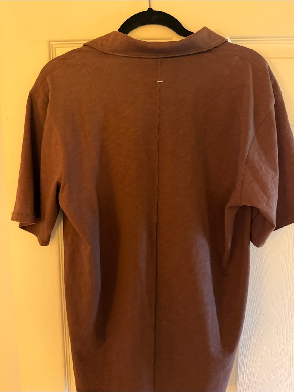 rag & bone Men's Rust-Brown Polo Shirt - Picture 4 of 4
